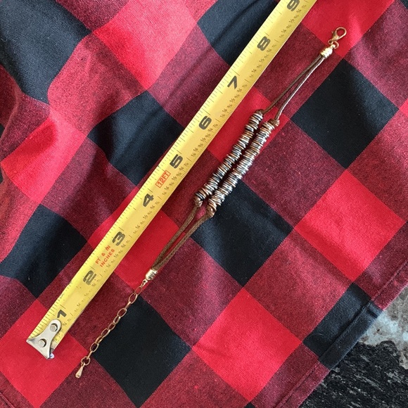 $5 add-on to any Bundle!! Or 3/$25 metal loops on leather bands bracelet - Picture 6 of 7